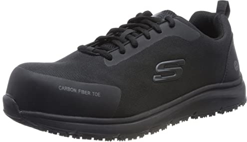 Skechers Herren Ulmus Sneaker, Black Textile Synthetic, 43 EU