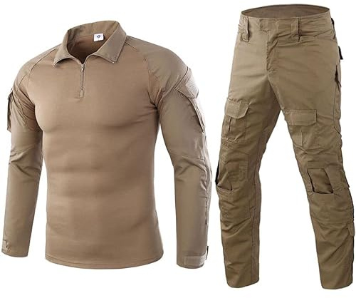 Czen Chemise de Combat militaire pour hommes uniforme tactique chemises à manches longues pantalon costume Airsoft BDU chemise Paintball tenue de Camouflage