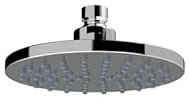 ERCOS Soffione Doccia A Muro In Plastica Abs , Soffione Doccia Tondo Diametro 150 MM , Soffione Doccia Effetto Pioggia Con Snodo Orientabili, Installazione Interna ed Esterna