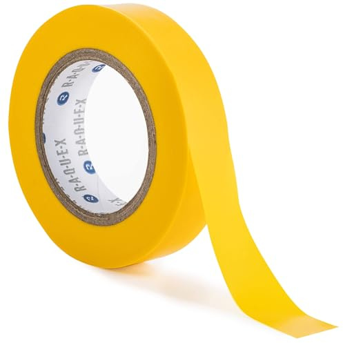 Raquex Griffband für Schläger – extra lang 20 m – Tennis, Badminton, Squash, Hockey und Sport Grip Finishing Tape – leicht abreißbares Übergriffband für Schläger – 14 mm x 20 m