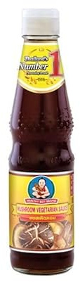 Salsa de soja sabor setas 300 ml vegana, condimento umami para wok, marinados y dipping, botella de cristal
