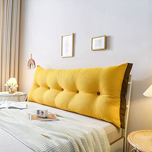 UVCMDUI Rückenkissen Bett, Groß Rückenlehne Kissen für Bett, Waschbar Rückenkissen Perfekt Als Lesekissen, Wandkissen, Rückenlehne,J,180cm/70.9in