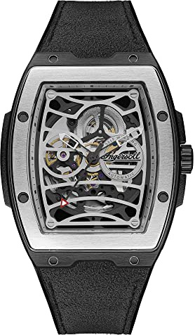Ingersoll The Challenger 42 mm Automatic Herrenuhr mit blauem Ziffernblatt und blauem PU Armband