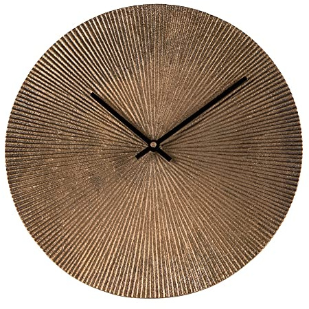 TABLE PASSION - Reloj de mesa de sol dorado de 25 cm de metal