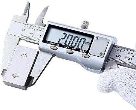 Herramienta de medición Calibrador a vernier digital electrónico Calibrador a vernier de acero inoxidable Calibrador de medición de alta precisión Probador de profundidad de altura (Color : 0-150mm)