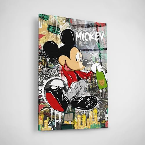 Art100 Acrylglasbild - Mickey Dom P 60x40cm Hochwertiger Kunstdruck, Leinwandbild | modernes Wandbild Mickey Mickey Dom P | coole Wandbilder für das Wohnzimmer | Art Bilder