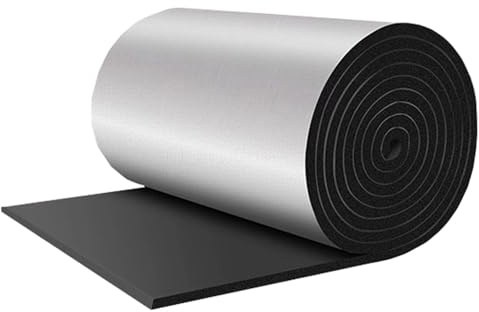 Wand Isolierung Gegen Feuchtigkeit Wärmeschutzmatte Selbstklebend Schalldämmungsmatten Hitzeschild Thermo Isolierung Isolierfolie Dämmfolie, für Fußböden, Dächer, Garagentore, Wohnwagen, 5mm Dicke ( S