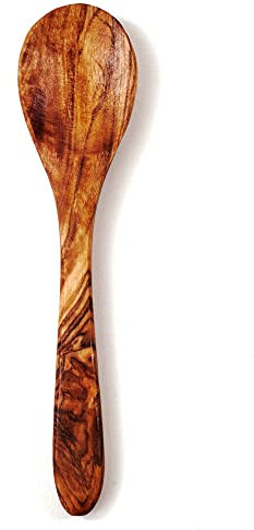 DAS OLIVENHOLZBRETT® / Kleiner Löffel aus Olivenholz/Zuckerlöffel/Teelöffel/Esslöffel/Eierlöffel/klassische Löffelform, 12-13cm