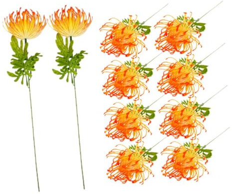 ABOOFAN Flores Artificiales 10 Tallos Lirio Imitación Ramos Decoración para Bodas
