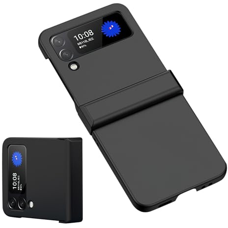 Miunpri - Carcasa para Samsung Galaxy Z Flip 3, plegable, estable, ultrafina, ligera, antirradiación, protección todo incluido para tu teléfono móvil, antiarañazos, prueba de vibración, color negro