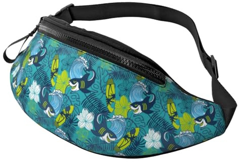Sac banane à bandoulière pour homme et femme – Sac banane de voyage pour planche à roulettes, sac banane de course à pied pour homme et femme