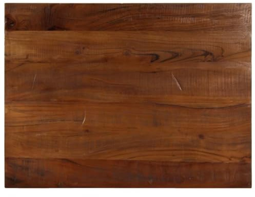 vidaXL Tischplatte, Holzplatte Rechteckig, Massivholzplatte für Tisch Esstisch Couchtisch, Ersatztischplatte, 90x50x2,5cm Altholz Massiv