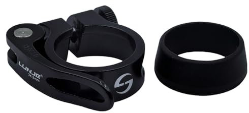 TIKBRO Fahrrad Sattelklemme Aluminiumlegierung, Schnellspanner, 28,6 mm 31,8 mm 34,9 mm