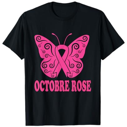 Octobre Rose 2024 Ruban Rose Sensibilisation Cancer Du Sein T-Shirt