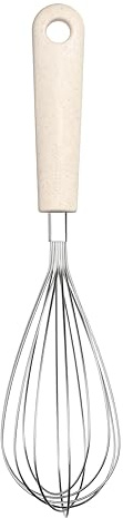 GastroMax Balloon Whisk BIO | Linen | Food Cooking Kitchen Utensil | Dishwasher Safe | Food Approved and BPA Free | L29 x W7 x H7 cm