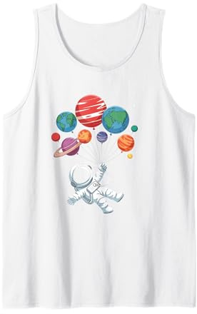 Astronaut Galaxy Walker Floating Through Space Design Tank Top