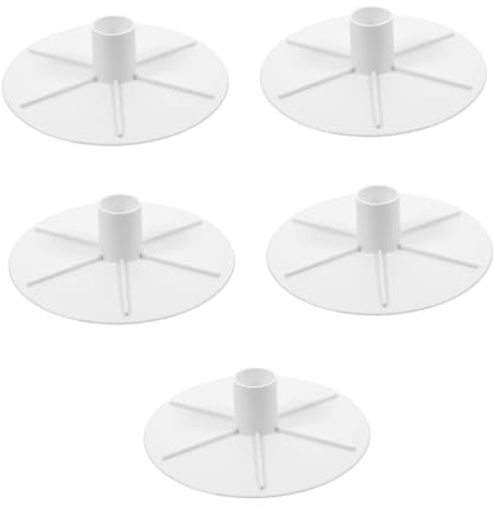 HEMOTON 5 Pièces Plaque de Skimmer pour Aspirateur de Piscine Couvercle Adaptateur Compatible pour Écumeurs Couleur Blanche pour Hors Sol et Inground