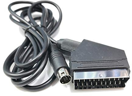 NIHENHAO Câble Adaptateur SCART OFC 18 m/RGBS pour Console de Jeu Câble péritel 9 Broches/C Pin Console Retro Gaming Plastique Noir