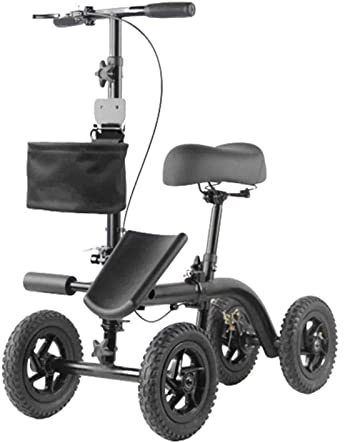 GSACLKES Wagen, Gehhilfe Trolley Für Knöchelfraktur - Krücke Alternative Für Erwachsene - Leichtd Tragbar/Schwarz