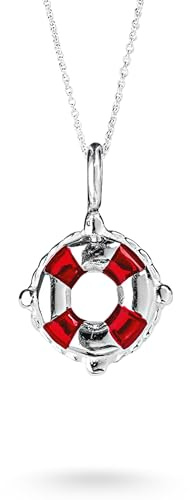 Heartbreaker Sealife Rettungsring-Anhänger I Edler Kettenanhänger aus 925 Sterling Silber I Nickelfreier Silberanhänger in Goldschmiedequalität I Hochwertiger Anhänger für Damen I LD SL 35