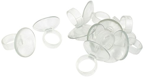 XMHF Aquarium Pipe Suction Cups Clear White for Fish Tank Heater Electric Wire Air Line Water Pump Tube 10-Pcs
