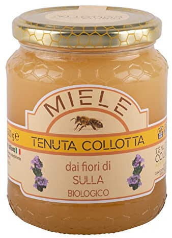Tenuta Collotta® - Miel Sulla Biologique 500g - 100% Italien - Produit en Sicile