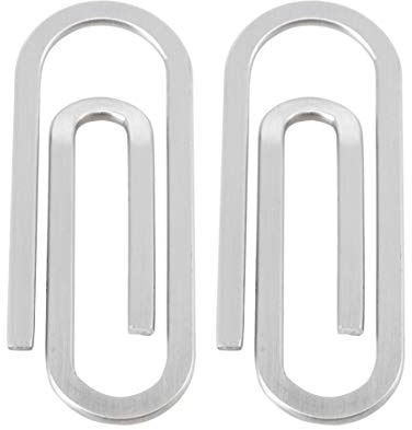 LIOOBO Fermacarte 2pc in acciaio inossidabile per uomo smart mens fermasoldi in acciaio inossidabile