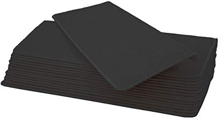 Mendler 15er-Set Stufenmatte HWC-G49 65x25cm - rechteckig schwarz-anthrazit | Treppenteppich, Treppenschutz, Treppenmattenset