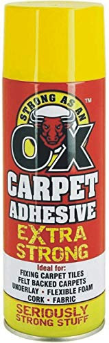 Rapide Extra Strong Spray Adhesive - 500ml Multipurpose Contact Glue for Carpet, Paper, Fabric, Tiles