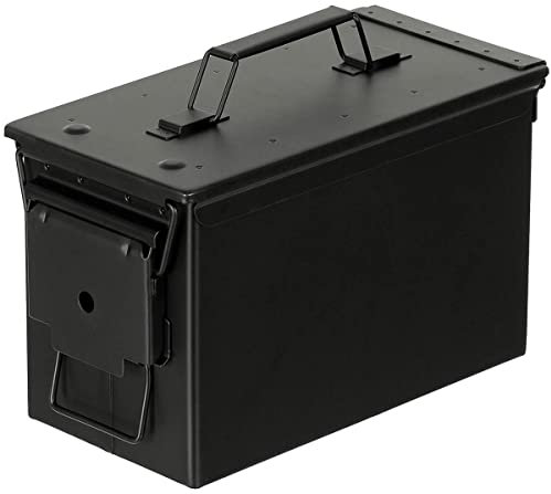 MFH US Munitionskiste, Cal. 50 mm, M2A1, Metall, schwarz