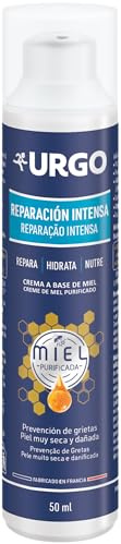 Urgo Reparación Intensa - Crema de manos a base de miel purificada | Hidrata, suaviza y protege la piel. Previene la aparición de grietas. Frasco con bomba dosificadora de 50 ml.