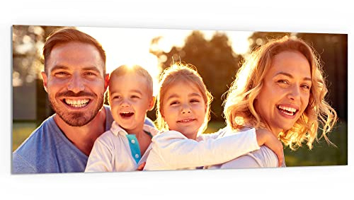 DEQORI personalisierte Küchenrückwand Glas | eigenes Foto | 125x50 cm | Bad- oder Herd-Rückwand | Herdblende Spritzschutz für Küche & Badezimmer | moderne Deko für Fliesenspiegel mit Bild