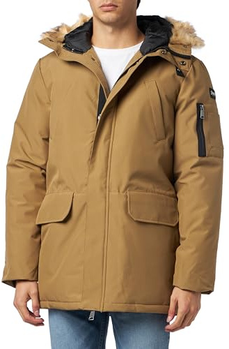Schott NYC Anorak för män, Mörkbeige, XXL