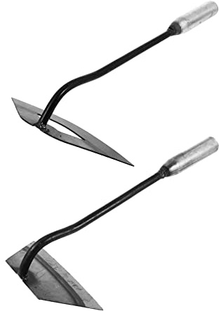 Cabilock 2 Piezas Pequeña Azada Mini Azada De Deshierbe Azada Hueca Cultivador Manual De Jardín Azada De Cultivador De Jardín Cultivando Pala De Mano Pala De Deshierbe Acero Creciente