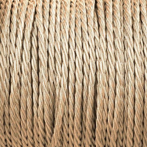 5 Meter Vintage 3 Core Twisted Electric Cable Fabric Covered Wire Italian Braided 0.75 mm Electrical Cable Flexible Wire for Lighting Other Appliances