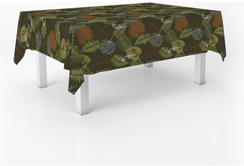 ECOMMERC3 | Rektangulär bordsduk vaxduk storlek 240 x 140 cm stil, hållbarhet och lätt att rengöra för ditt bord - oljeduk fläckbeständig och vattentät