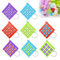 WAVATA 8 Stück Tic Tac Toe Schlüsselanhänger, Tic Tac Mini Schlüsselanhänger, Mini Tic Tac Toe Anhänger,Tic Tac Toe Spiel Deko, für Mini Rucksack Geburtstag Jungen Mädchen (Rot, Blau, Gelb, Lila)