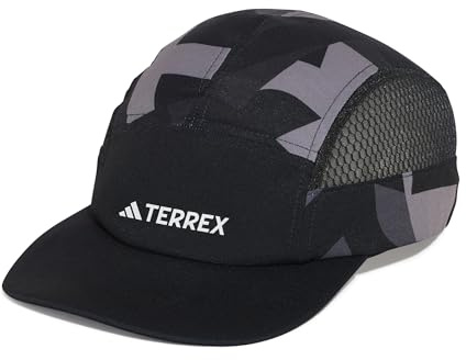 adidas Unisex Terrex Climacool 5PANEL Graphic Cap, Black/Carbon/White, L