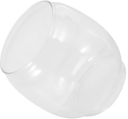 Milisten Pantalla De LáMpara De Aceite - Cubierta De Cristal Transparente Para LáMparas De Aceite DiseñO Retro Y NostáLgico Ideal Para Uso En Exteriores 8.5 X 6 X 6 Cm