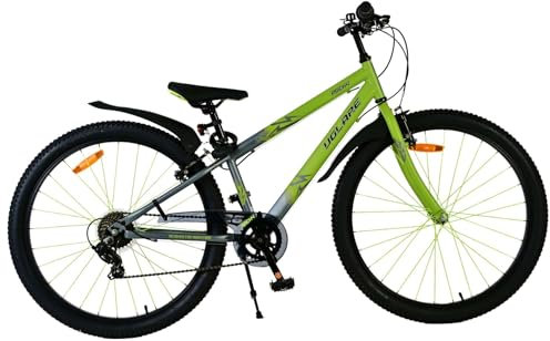 Volare Rocky Kinderfahrrad - 26 Zoll - Grün - 7-Gang - Zweihandbremsen