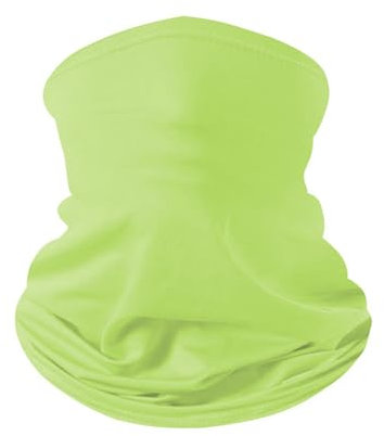 Weardear Multifunktionstuch Mundschutz Radfahren Mütze Schal Tube Scarf Kopftuch Sonnenschutzmaske Schlauchschal Herren Windmaske Zitronengrün M