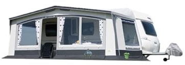 DWT Wohnwagen Vorzelt Trend II 240 Tiefe, Saisonvorzelt für Wohnwagen, Saisoncamping-Zelt in 8 Größen