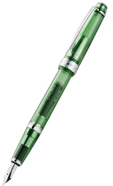 Cross Bailey Light Translucent Füllfederhalter (XF-Feder aus Edelstahl, inkl. schwarzer Tintenpatrone 8921, Premium Geschenkverpackung) transluzent grün/chrom