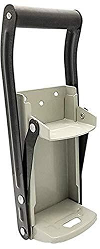 VAYEODEYU Cavatappi, Schiaccialatte da 12 oz, montaggio a parete, in acciaio for utensili da riciclaggio, 315x70x80 mm, nero e grigio