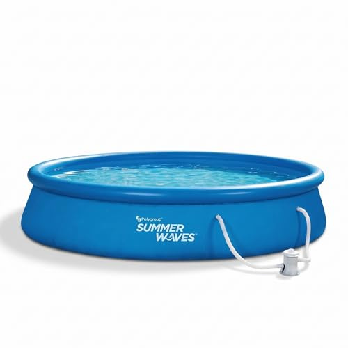 Summer Waves Quick Up Pool Aufstellpool Swimming Pool Schwimmbad inkl Pumpe (Ø 457x84cm)