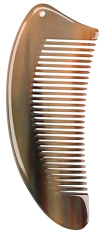 Combinan de cuerno anti estático, peines para mujeres Cepillo de cabello de | Masaje de atención médica de barba cepillo de huesos hecho a mano para cabel