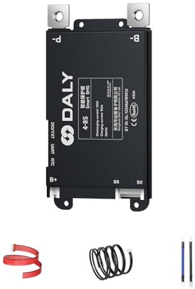 DALY BMS 100A 4S-8S 12V-24V - Monitoreo Bluetooth Inteligente Integrado Protección de batería de Litio LiFePO4 Li-Ion LTO para Bicicletas eléctricas y Scooters