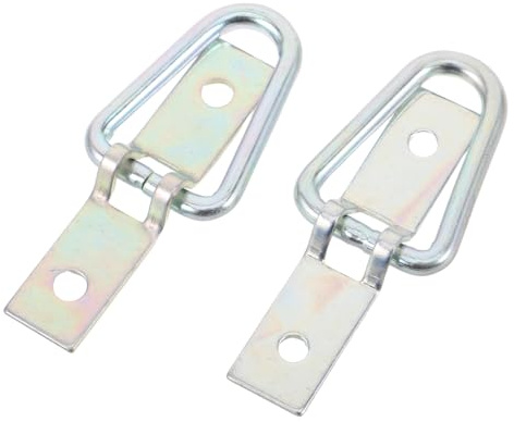 ORFOFE Ganci di Ancoraggio a d per Carichi Pesanti 2 Pezzi Ancoraggi per Cassone di Camion e Rimorchi Supporti di Ancoraggio Resistenti alle Intemperie per Suv Camper e Atv Montaggio