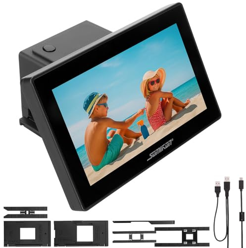 Scanner de diapositives et négatifs 48 Mpx avec écran tactile 7 SD-1805 [Somikon]