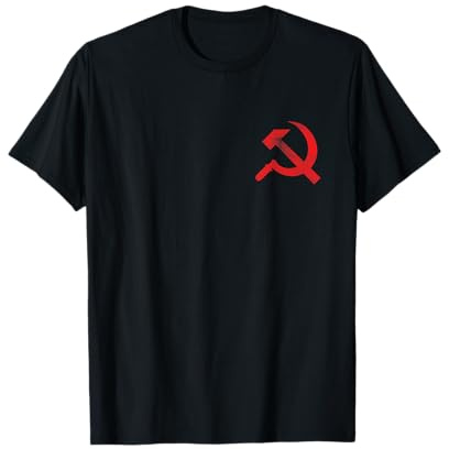 Vintage CCCP UdSSR Hammer Sichel Flagge Sowjetische Distressed T-Shirt